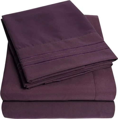 Vista 4 de 1500 Supreme Collection Juego de Sábanas de Bolsillo Extra Profundo - Sábanas de Cama Suaves de Lujo, Sin Arrugas, Ropa de Cama, Más de 40