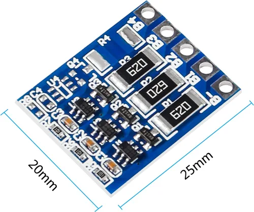Vista 2 de Alinan 6 unids 3S 21 V 4.2 V Li-ion Balancer Junta 18650 Li-ion Balncing Carga Completa Batería Balance Función de Protección Junta