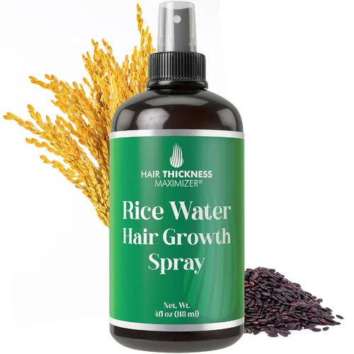 Vista 7 de Hair Thickness Maximizer Agua de arroz para el crecimiento del cabello en aerosol de 2 oz. Acondicionador vegano sin enjuague para mujeres, hombres.