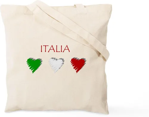 Vista 2 de CafePress Bolsa de compras de lona beige natural reutilizable de Italia