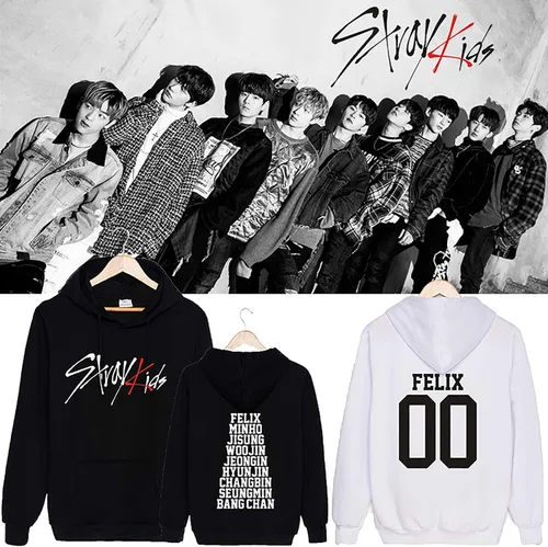 Vista 2 de JUNG KOOK Kpop Stray - Sudadera con capucha para niños Woojin Felix Hyunjin