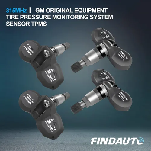 Vista 2 de FINDAUTO Repuesto para sensor de neumáticos de 315 MHz, sistema de monitoreo de presión de neumáticos TPMS para Buick para Cadillac para Chevrolet