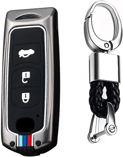 Vista 10 de Funda para llaves para Mazda CX-3 CX-4 CX-5 CX-7 CX-9 Llavero Shell Bolsa Accesorios Protector 2/3 Botones, 2 Botón-negro