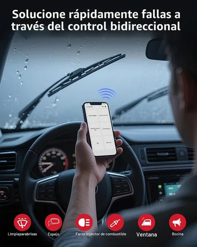 Vista 2 de GOOLOO Escáner DS200 OBD2, herramienta de diagnóstico bidireccional