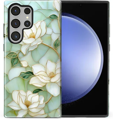 Vista 51 de Funda compatible con Samsung Galaxy S23, funda híbrida de protección rígida de 2 capas, a prueba de golpes, funda protectora resistente para Lata