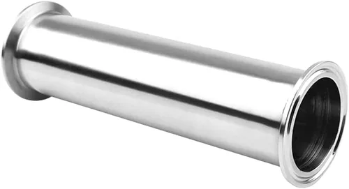 Vista 3 de Beduan Tubo de Abrazadera Sanitaria Tri-Clamp, Tubo de Carrete de Acero Inoxidable Redondo Sin Costuras de 2 Pulgadas de Largo con Abrazadera