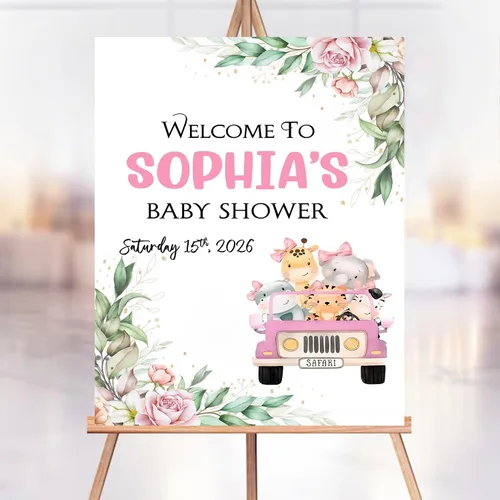 Vista 18 de Letrero de bienvenida personalizado de ciervo dorado para baby shower, decoración temática de bosque, decoración de fiesta de bebé, letrero