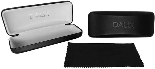 Vista 8 de DALIX Marcos de gafas para mujer Gafas negras Rxable 54-17-142, Negro