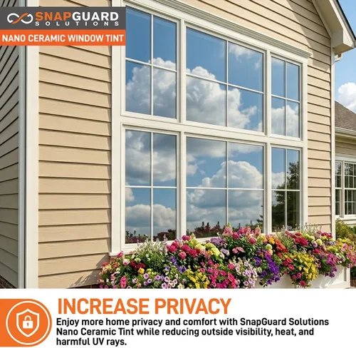 Vista 2 de Snapguard Solutions 70% VLT Nano Ceramic Home Window Tint - Rollo de película adhesiva de privacidad para puertas de oficina residencial, ventanas