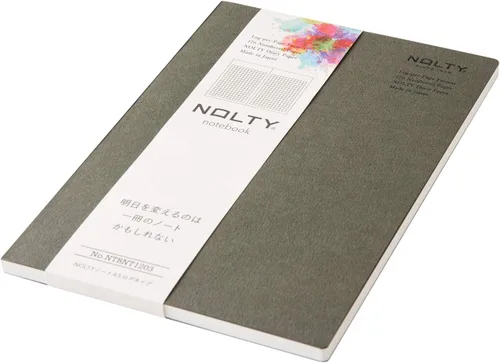 Vista 19 de NOLTY NTBNT1104 - Cuaderno A5, asimétrico, rayado de 0.24 pulgadas (0.236 in), cuadrado con puntos, naranja