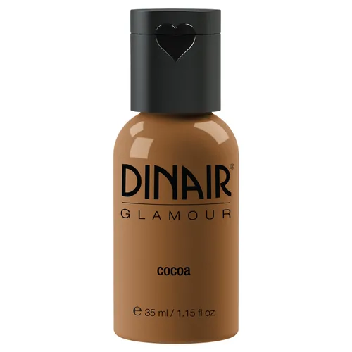 Vista 16 de Dinair Base de maquillaje con aerógrafo Marrón oscuro GLAMOUR: Natural, Cobertura ligera, Mate 1/4oz