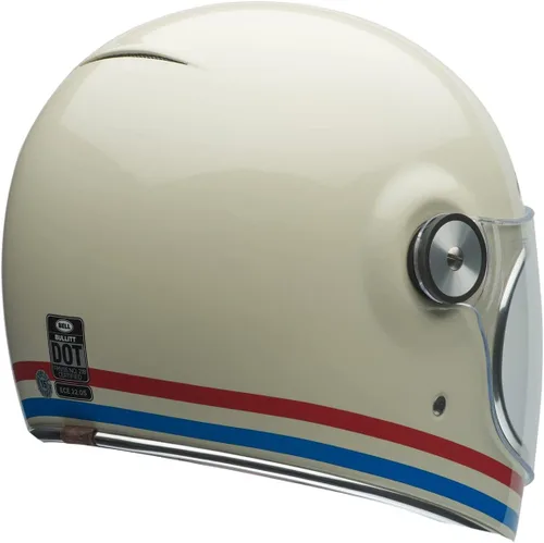 Vista 7 de Bell Bullitt - Casco (rayas blanco perlado brillante/rojo/azul - S)