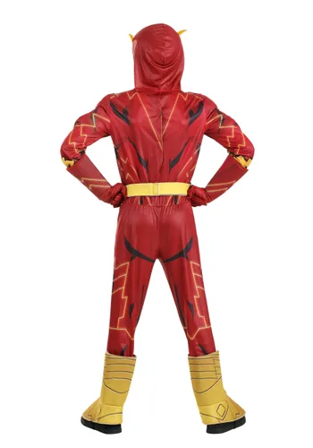 Vista 7 de Disfraz Deluxe Flash de DC Comics para Niños Multicolor