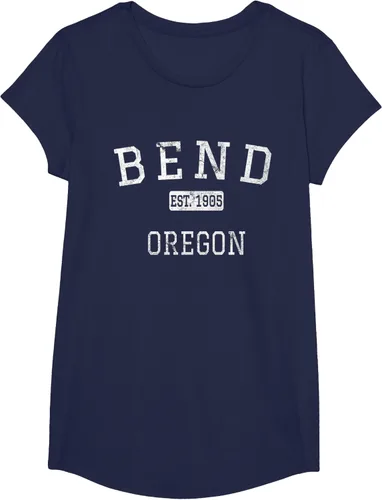 Vista 30 de Bend Oregon OR Camiseta vintage, Negro