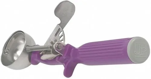 Vista 8 de Cuchara de helado Vollrath, acero inoxidable, tamaño 6, Negro