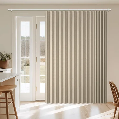 Vista 30 de AJAZZ Cortina de puerta magnética 100% opaca de acordeón para armario, cortina invisible para puerta interior de dormitorio, sala de estar, pasillo