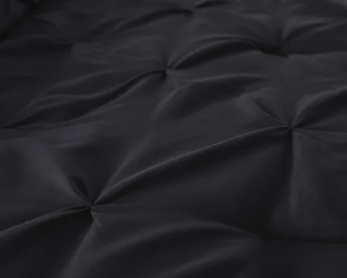 Vista 4 de Chezmoi Collection - Juego de ropa de cama modelo Sydney, 7 piezas, con pliegues decorativos