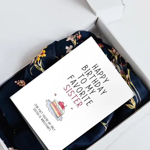 Vista 5 de Divertida tarjeta de cumpleaños para hermana, tarjeta de cumpleaños para hermana, tarjeta de cumpleaños para hermanos, tarjeta de feliz cumpleaños