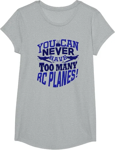 Vista 54 de RC Plane You Can Never Have Too Many RC Aviones Hobby Lover - Camiseta, gris, S