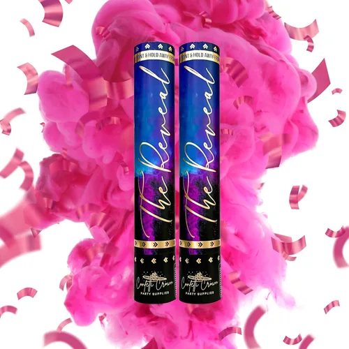 Vista 9 de Confetti Crown Baby Gender Reveal - Cañón de polvo de confeti 12 pulgadas [paquete de 2 azules] – Confeti 100% biodegradable y humo en polvo (azul)