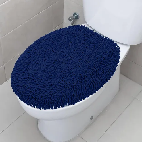 Vista 11 de TREETONE Shaggy - Funda de felpilla para tapa de inodoro de baño, fundas de asiento de felpa ultra suave, esponjosa y absorbente, 19 x 21 pulgadas