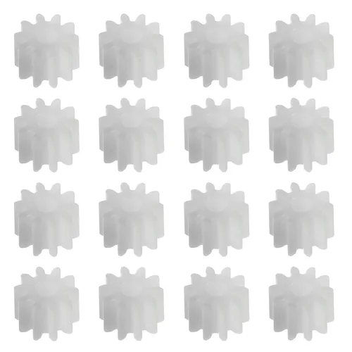 Vista 13 de Othmro 20 piezas de engranajes de plástico 8 dientes modelo 082A engranaje de reducción engranajes de gusano de plástico para RC coche robot motor