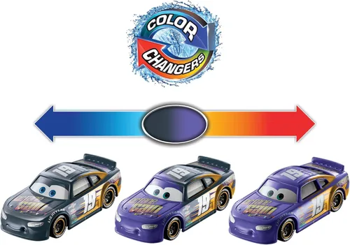 Vista 2 de Disney Coches Juguetes Cambiadores De Color Bobby Swift
