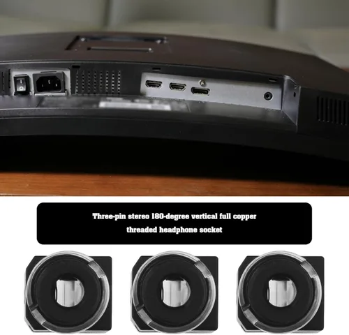 Vista 2 de 10 unids 0.138 in 3 polos estéreo jack socket 3 pin hembra montaje en panel conector accesorios para electrodomésticos Televisiones Sistemas estéreo
