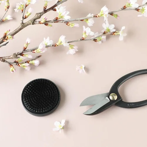 Vista 8 de Wazakura Ikebana Kenzan Flor Pin Rana, 2.4 pulgadas (61mm) Negro Negro - 3.15