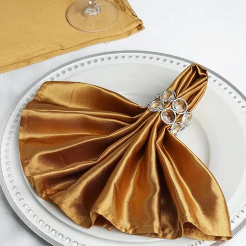 Vista 41 de Efavormart - Servilletas de lino de satén de terracota de 20 x 20 pulgadas para decoración de bodas, cumpleaños, restaurantes, fiestas, 25