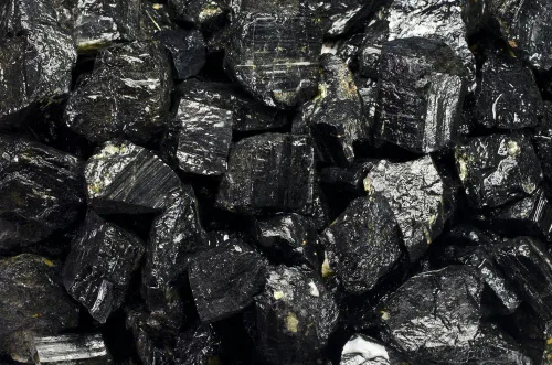 Vista 5 de Fantasia Materiales 1 libra de piedras ásperas de turmalina negra de la India
