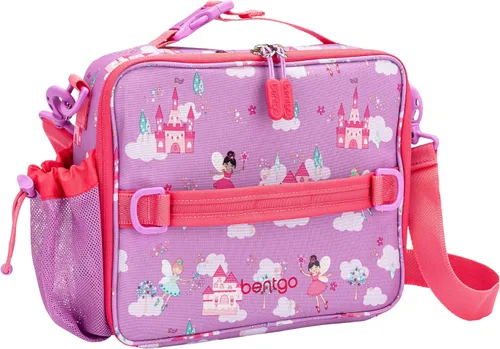 Vista 37 de Bentgo Bolsa de almuerzo con estampado para niños, doble aislamiento, reutilizable, para niños de más de 3 años, correa ajustable; sostiene
