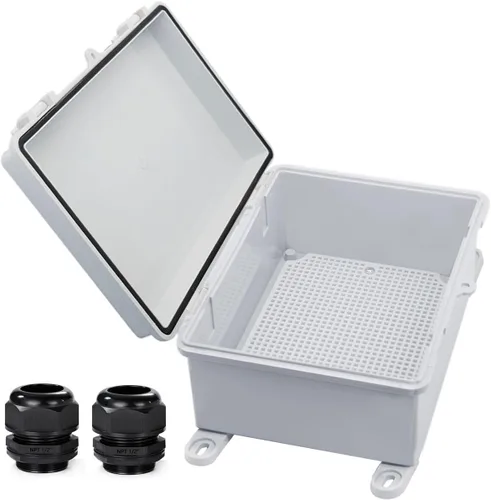 Vista 9 de Caja Eléctrica Impermeable a Prueba de Polvo Caja de Conexiones Resistente a la Intemperie IP67 Carcasa de Plástico ABS Caja de Proyecto