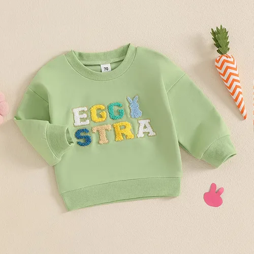 Vista 154 de Traje de San Valentín para bebé, niña, niño, traje de San Valentín, sudadera de manga larga con estampado de corazón