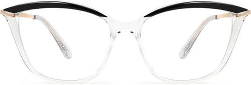 Vista 10 de FEISEDY - Gafas con bloqueo de luz azul para computadora, para mujer y hombre, marco Cateye TR90 B2772