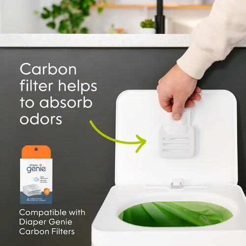 Vista 8 de Contenedor de compost de cocina, blanco de acero inoxidable grande, 3.6 galones, compostaje sin olor para interiores, manos libres, piezas lavables
