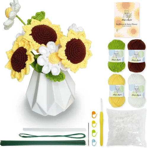 Vista 9 de Lily's Lyric Kit de ganchillo y manualidades Cactus Love Tutorial en video paso a paso para adultos adolescentes Idea de regalo
