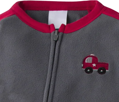 Vista 2 de Gerber Baby Boys' Toddler Loose Fit Flame Resistant Fleece Footed Pajamas 2-Pack