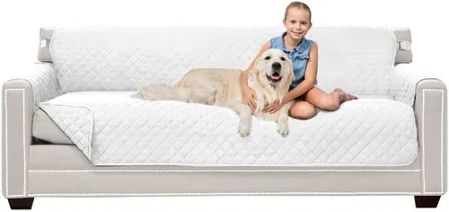 Vista 107 de Sofa Shield - Funda para sofá Loveseat con correa patentada, protector de cojín, funda reversible diseñada en EE. UU. resistente a manchas