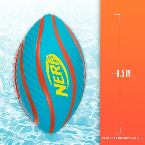 Vista 6 de Nerf Fútbol acuático para piscina y playa – Tidal Toss Pool Football para juegos acuáticos – Juguete perfecto para niños – Bola de agua de agarre