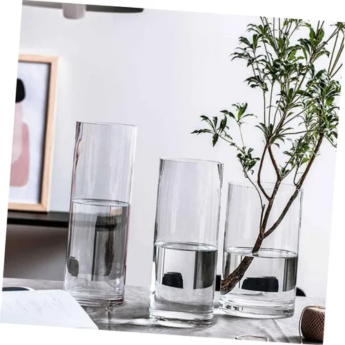 Vista 3 de DECHOUS Florero cilíndrico multiusos grande para decoración adecuado para interiores y exteriores