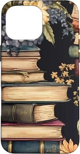 Vista 19 de Funda para iPhone 16 Vintage Floral Book Lover