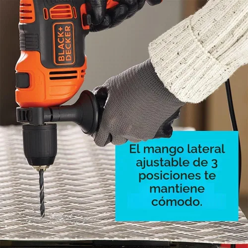 Vista 6 de BLACK+DECKER Taladro percutor, 6.5 amperios, 1/2 pulgada (BEHD201)