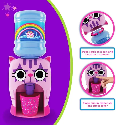 Vista 4 de r - Pequeña máquina dispensadora de agua para muebles de casa de muñecas, jugo, bebidas Dispensador de agua de escritorio en miniatura, el mejor