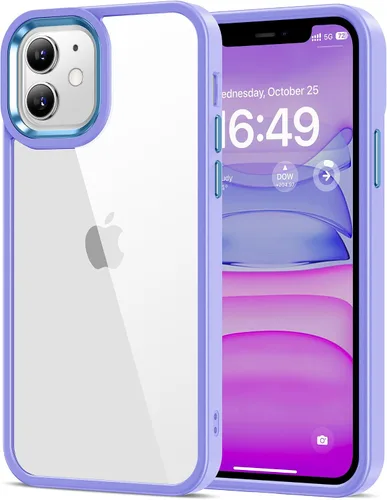 Vista 447 de HOOMIL Funda para iPhone 7 Plus/iPhone 8 Plus de 5.5 Pulgadas, sin amarillamiento, protección contra caídas, cubierta trasera dura transparente