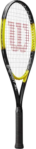 Vista 3 de Wilson Energy XL - Kit de inicio de raqueta de tenis de cuerpo largo de aleación de titanio, viene con un paquete de 3 overgrips y una lata