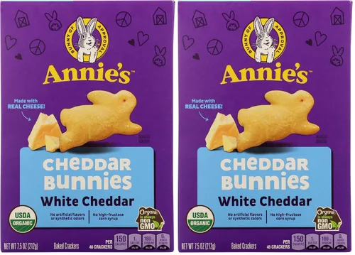 Vista 10 de Annie's Organic Cheddar Bunnies - Conejitos horneados de queso cheddar, Graham Snacks