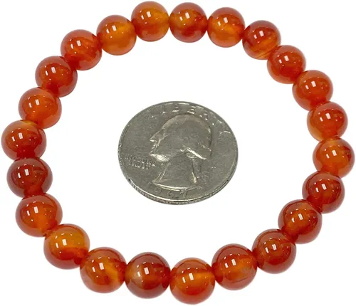 Vista 13 de Gem Avenue Handmade Round Bead Stretch Bracelet Unisex Natural Stone Beaded Jewelry for Men & Women, Elastic Wristband for Daily Wear