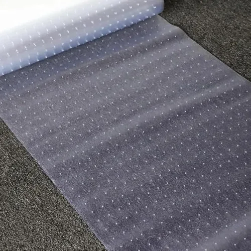 Vista 4 de Protector de alfombra de plástico de vinilo transparente de alta resistencia, 100% impermeable, protector de alfombra, protector de pasillo, hoja