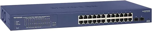 Vista 8 de NETGEAR Switch Pro PoE administrado inteligente Gigabit Ethernet de 10 puertos (GS510TPP) - con 8 x PoE+ @ 190W, 2 x 1G SFP, montaje